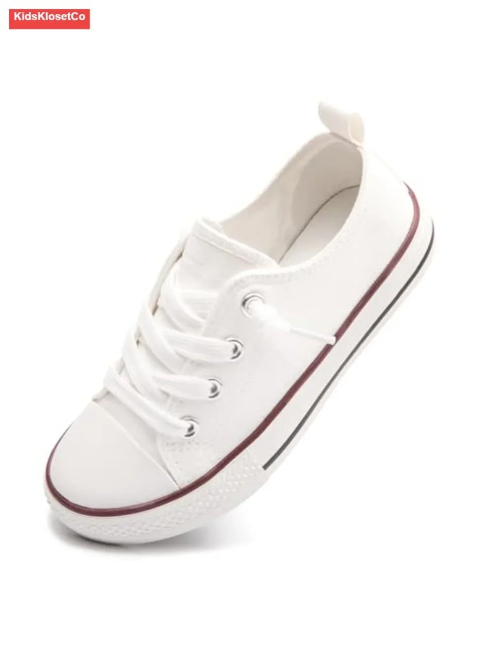 Kids Slip-On Canvas Sneakers No-Tie Low Top School Shoes